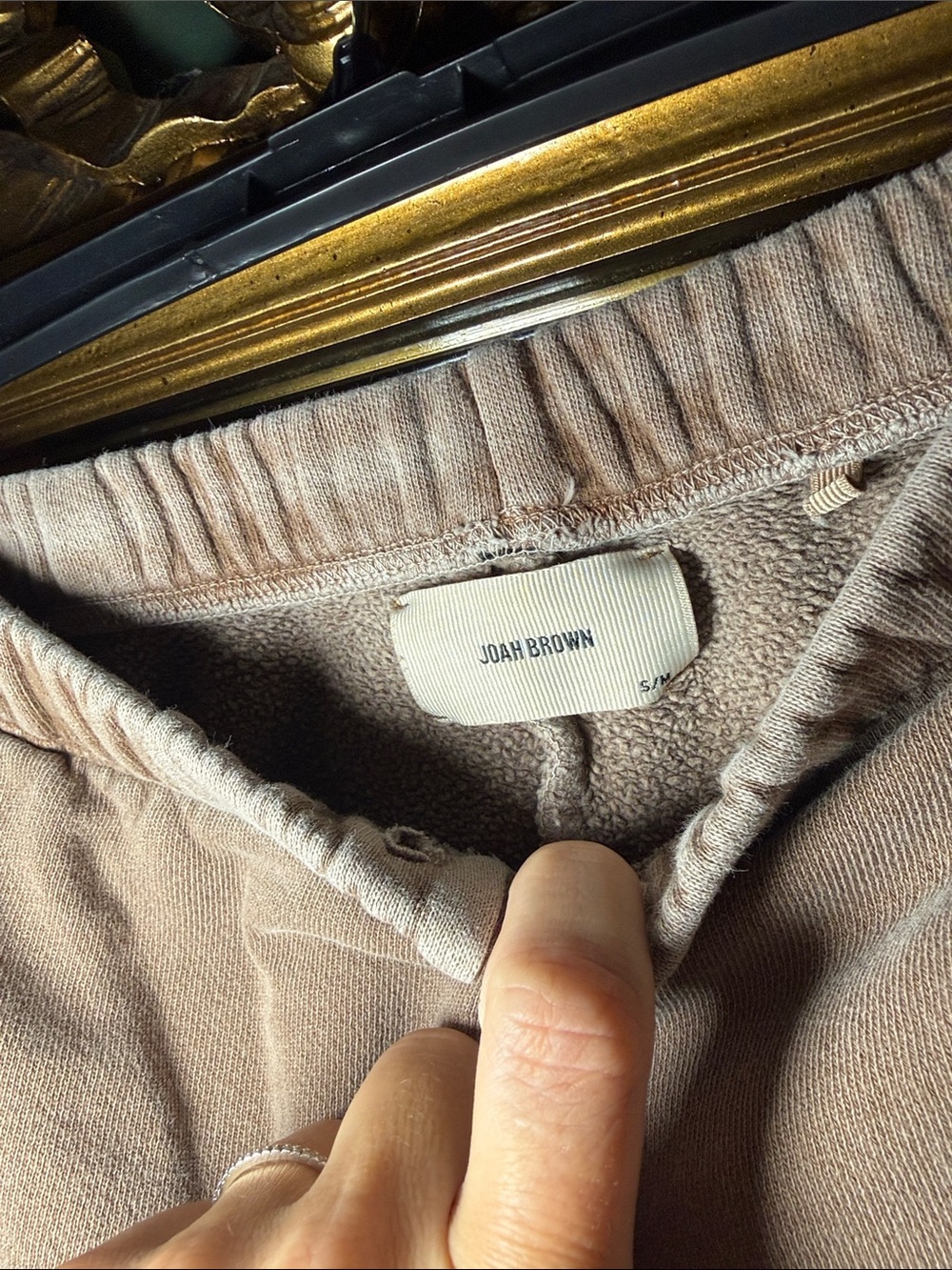 Joah Brown Empire Joggers in Cocoa French Terry - Picture 6 of 9